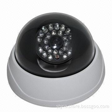 CCTV Dummy Camera with Infrared LED, Works by 3 Pieces 1.5V AAA Size Batteries